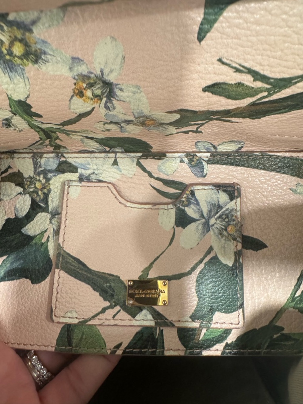 Dolce & Gabbana Floral Sicily Leather Backpack in Pale Pink - Picture 6 of 9